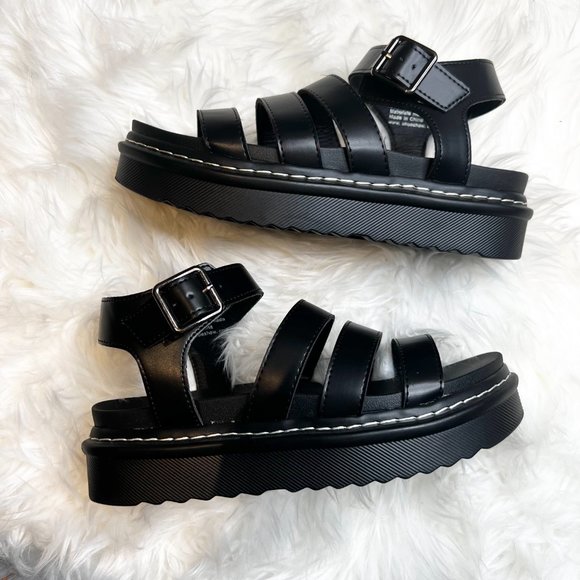 Dr. Martens Shoes - Riley Strappy Platform Sandals Doc Martin Inspired Size 8